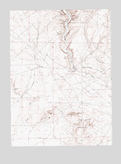 Blue Forest, WY USGS Topographic Map