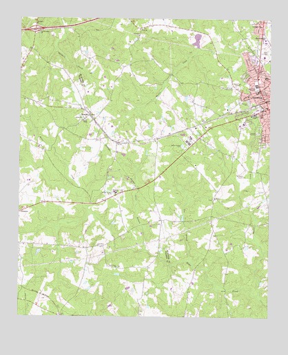 Thomson West, GA USGS Topographic Map