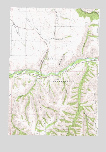 Thorn Hollow, OR USGS Topographic Map