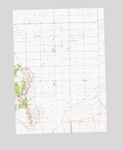 Thorn Lake, OR USGS Topographic Map