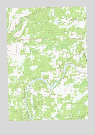 Thornapple, WI USGS Topographic Map