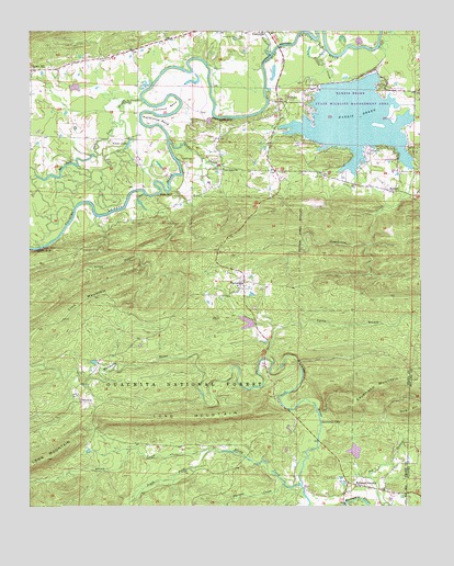 Thornburg, AR USGS Topographic Map