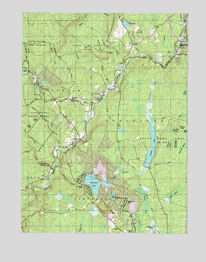 Thornhurst, PA USGS Topographic Map