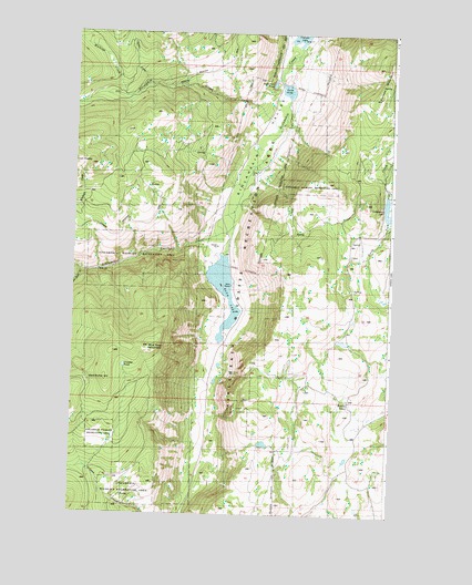 Blue Goat Mountain, WA USGS Topographic Map