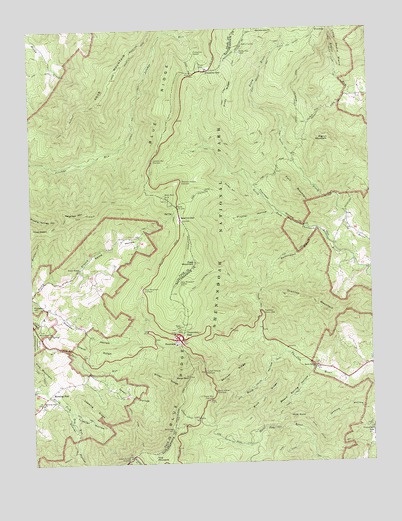 Thornton Gap, VA USGS Topographic Map