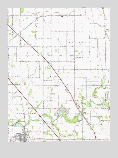 Thorntown, IN USGS Topographic Map