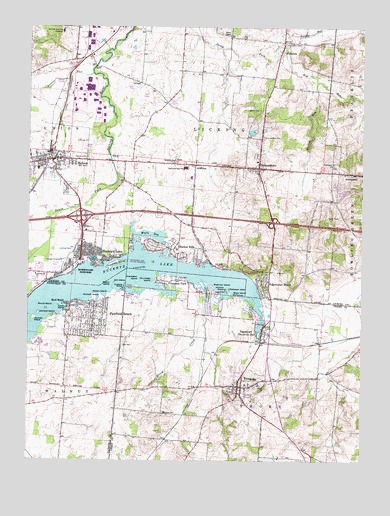 Thornville, OH USGS Topographic Map