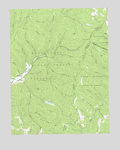 Thornwood, WV USGS Topographic Map