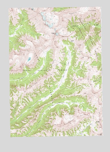 Thorofare Buttes, WY USGS Topographic Map