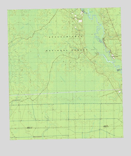 Thousand Yard Bay, FL USGS Topographic Map