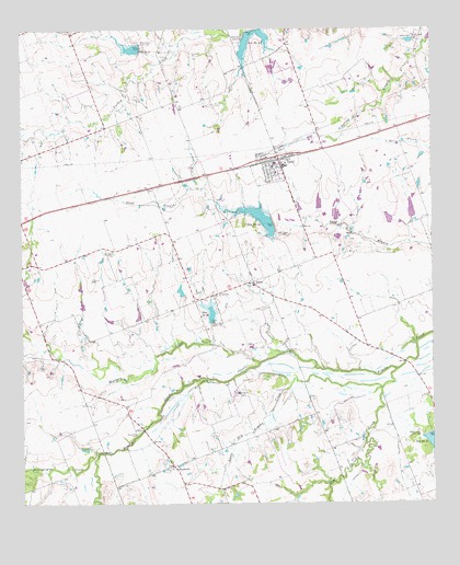 Thrall, TX USGS Topographic Map
