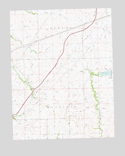 Thrall NW, KS USGS Topographic Map