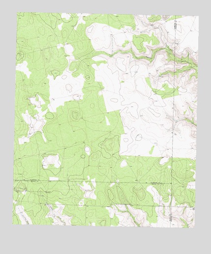 Three Bluff Draw NE, TX USGS Topographic Map