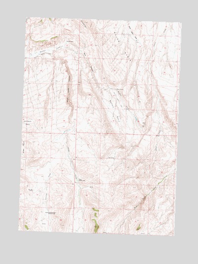 Blue Hill, WY USGS Topographic Map