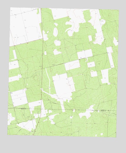 Three Bluff Draw NW, TX USGS Topographic Map