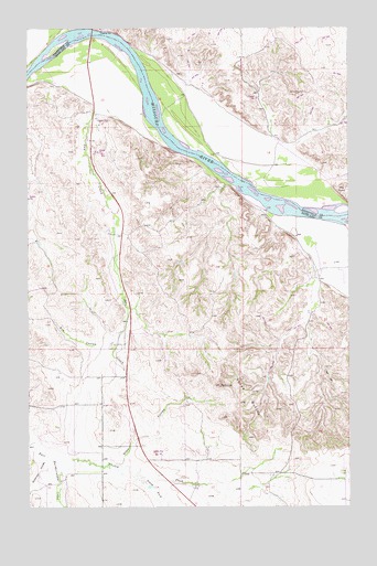 Three Buttes, MT USGS Topographic Map