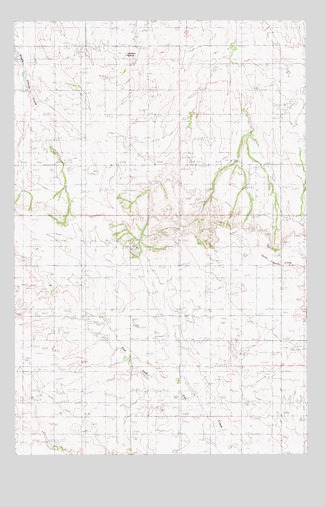 Three Buttes Creek West, MT USGS Topographic Map