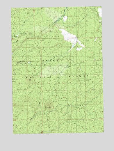 Three Creek Butte, OR USGS Topographic Map