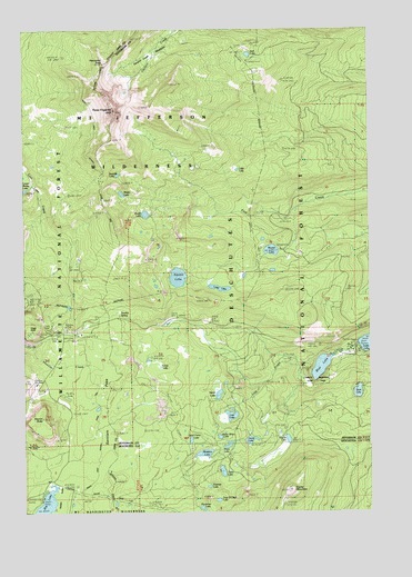 Three Fingered Jack, OR USGS Topographic Map