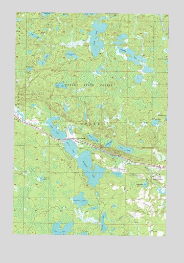Three Lakes, MI USGS Topographic Map