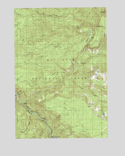 Three Lynx, OR USGS Topographic Map
