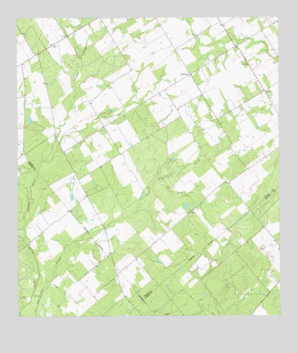 Three Oaks, TX USGS Topographic Map
