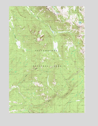 Three Rivers Peak, WY USGS Topographic Map