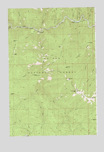Three Sisters, ID USGS Topographic Map