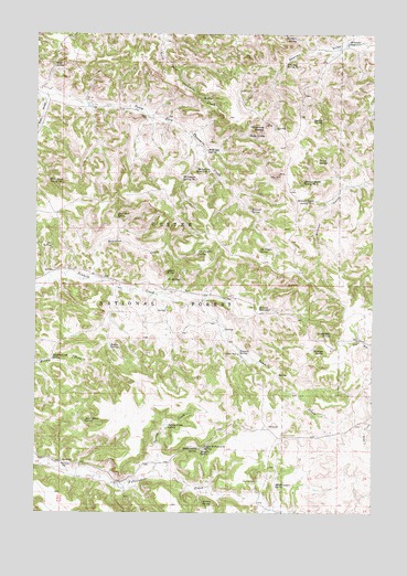 Threemile Buttes, MT USGS Topographic Map