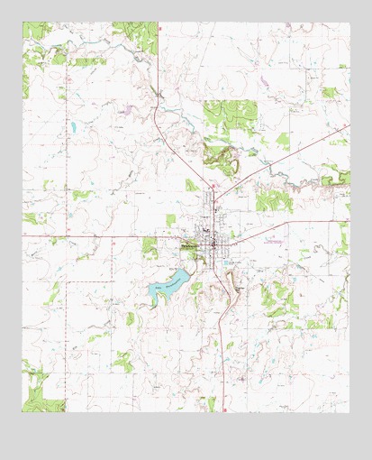 Throckmorton, TX USGS Topographic Map