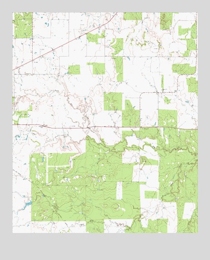 Throckmorton NE, TX USGS Topographic Map