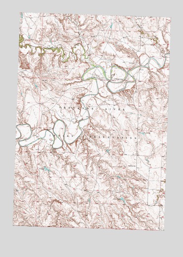 Thunder Butte, SD USGS Topographic Map