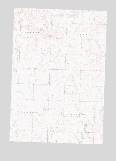 Thunder Hawk SE, SD USGS Topographic Map