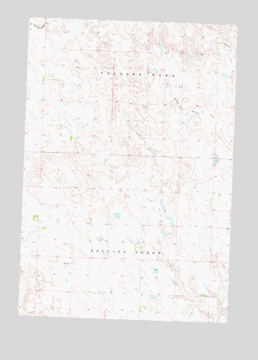 Thunder Hawk SW, SD USGS Topographic Map