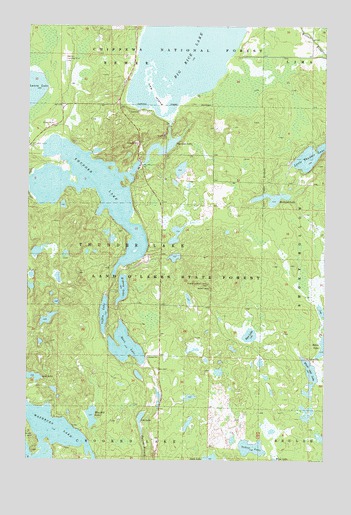 Thunder Lake, MN USGS Topographic Map
