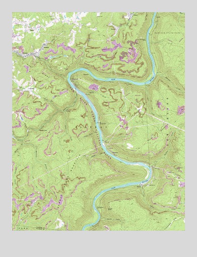 Thurmond, WV USGS Topographic Map