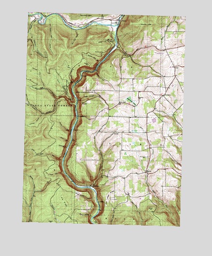 Tiadaghton, PA USGS Topographic Map