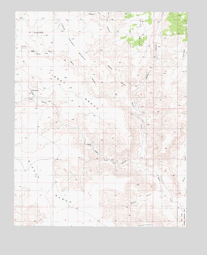 Tibbet Bench, UT USGS Topographic Map