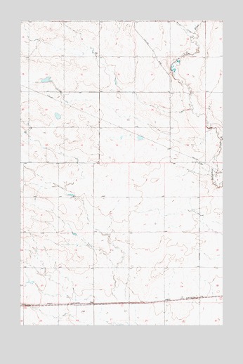 Tiber, MT USGS Topographic Map