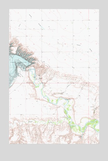 Tiber Dam, MT USGS Topographic Map