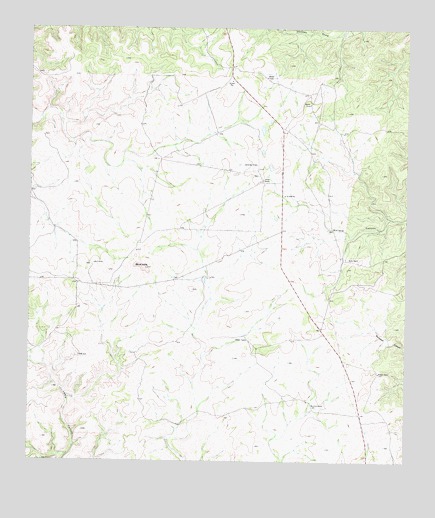 Blue Hills, TX USGS Topographic Map