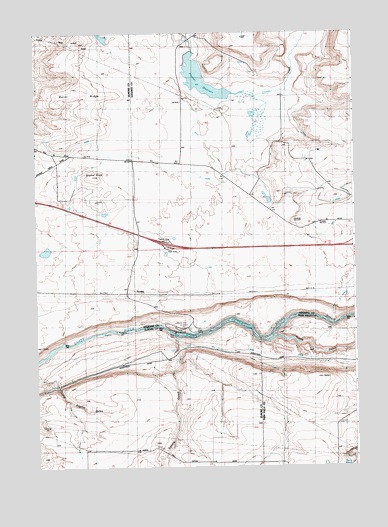 Ticeska, ID USGS Topographic Map
