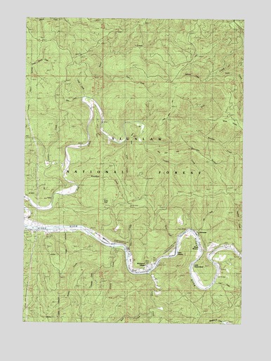 Tidewater, OR USGS Topographic Map