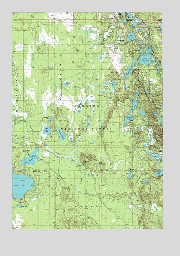 Tie Lake, MI USGS Topographic Map