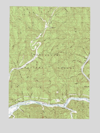 Tiernan, OR USGS Topographic Map