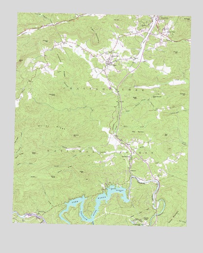 Tiger, GA USGS Topographic Map