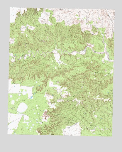 Blue Hole Springs, TX USGS Topographic Map