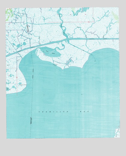 Tigre Lagoon, LA USGS Topographic Map