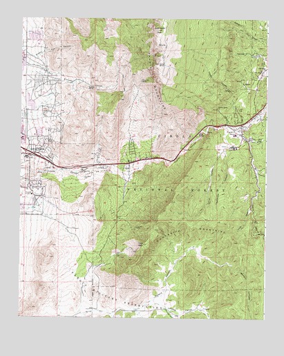 Tijeras, NM USGS Topographic Map