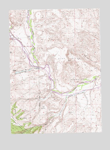 Blue Holes, WY USGS Topographic Map